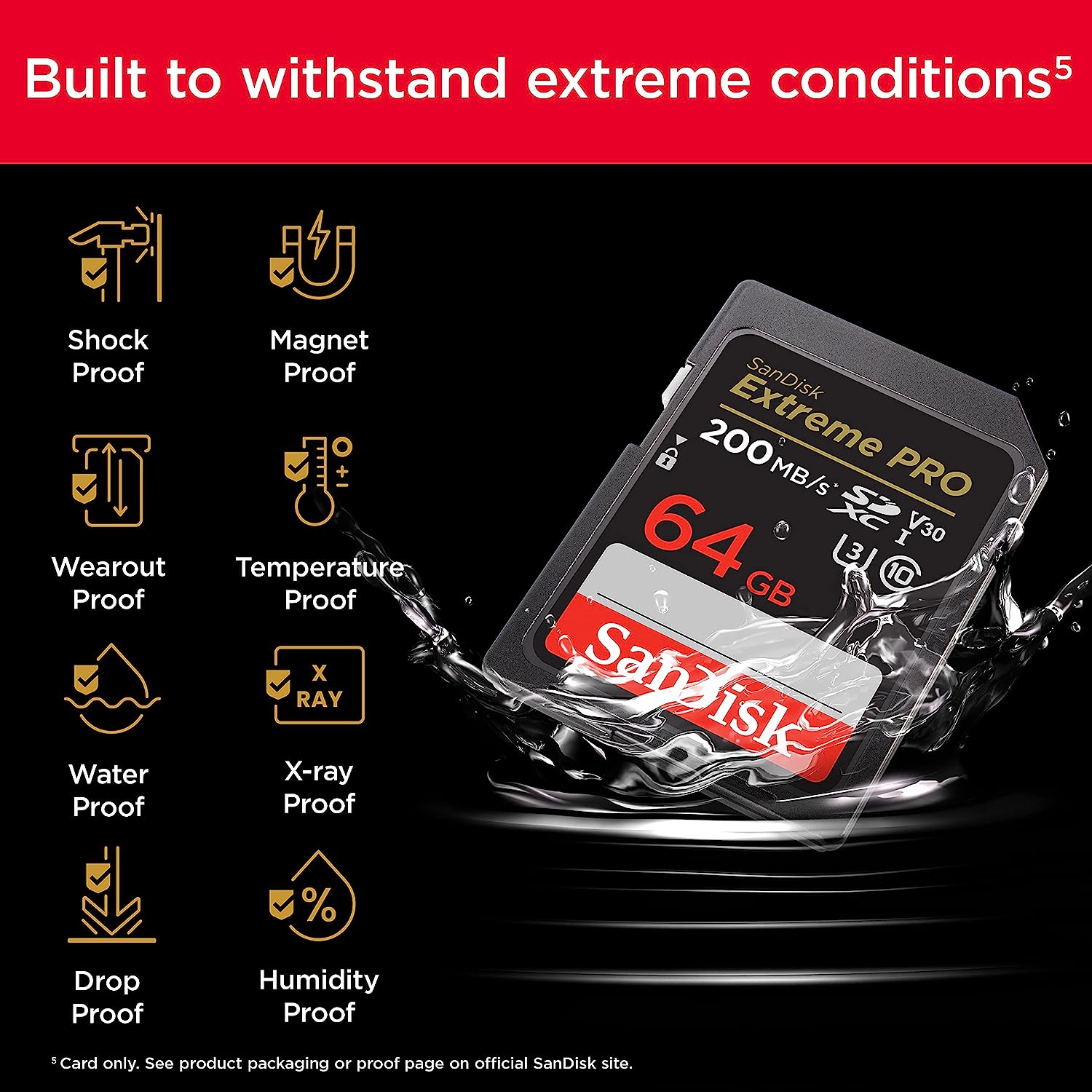 Buy SanDisk Extreme Pro SDXC 64GB Class 10 300MB/s Memory Card